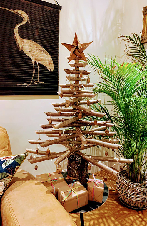 3 foot Eco Christmas Tree in a family lounge.