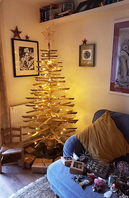 5 foot Eco Christmas Tree in situ.